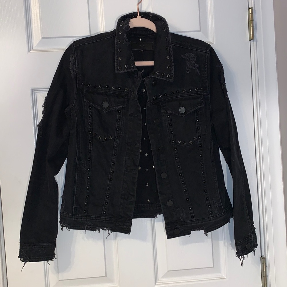 Black BLANKNYC black studded jean jacket